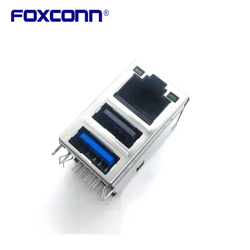 

Foxconn JFM38U11-B319-4F RJ45+USB2.03.0 GIGABIT FILTER TWO-COLOR LAMP