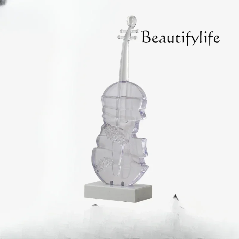 

Creative violin living room floor-to-ceiling ornaments Art home accessories Entrance hall wine cabinet desktop decoration