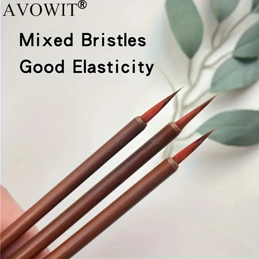 Bolígrafo de dibujo de detalles hecho a mano, pincel para cepillar, pincel de acuarela, bolígrafo de gancho ultrafino, pincel de acuarela, 5/10 Uds.