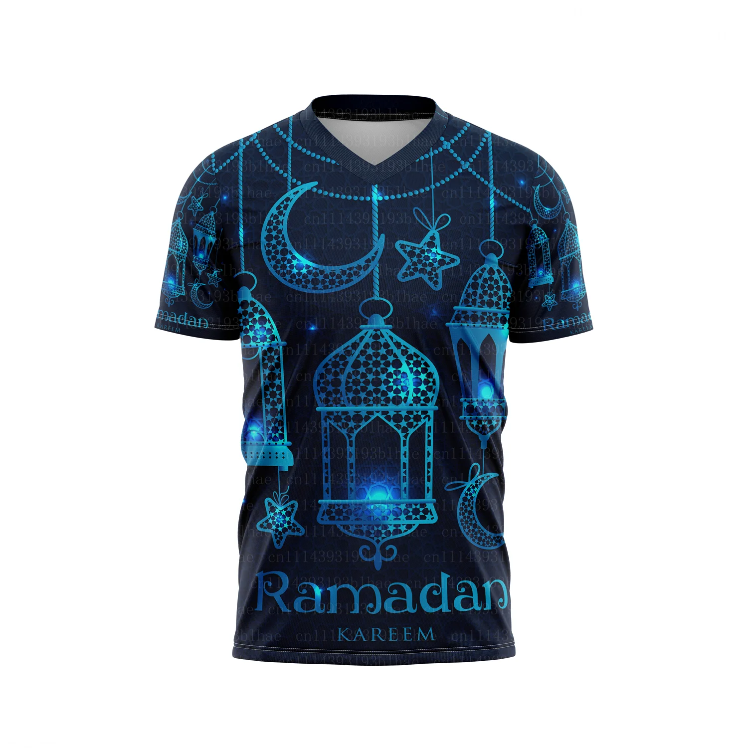 New 2026 Ramadan Arabic Moon Muslim 3D Print T Shirts Men's Greeting Eid Islamicart Design Tees Summer Party Short Sleeve Tops