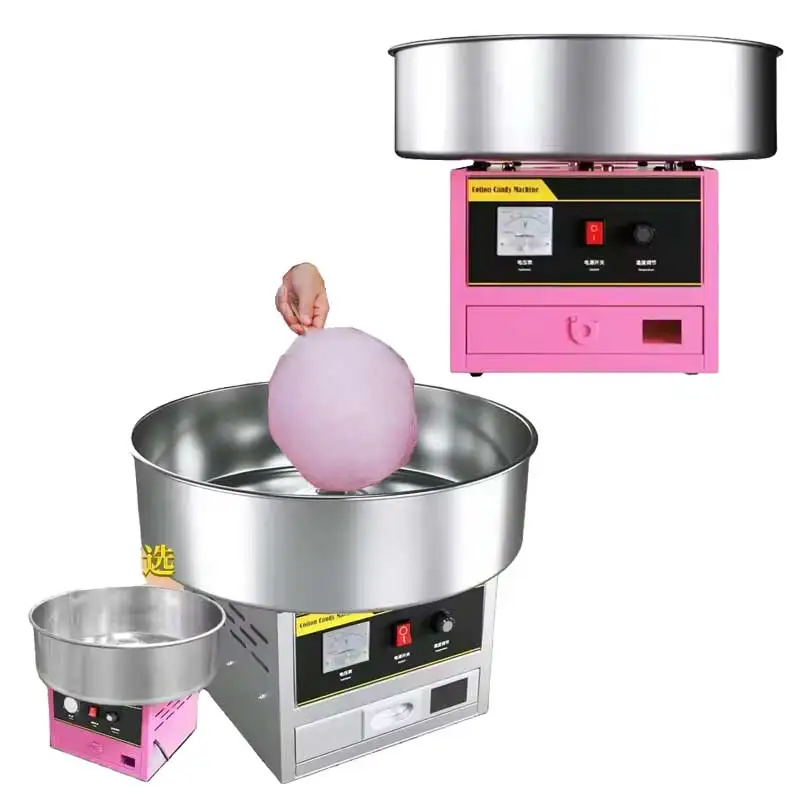 Commercial Long Life Milk Marshmallow Electric Desktop Stainless Steel Cotton Candy Machine Snack Corn Marshmallow Machine
