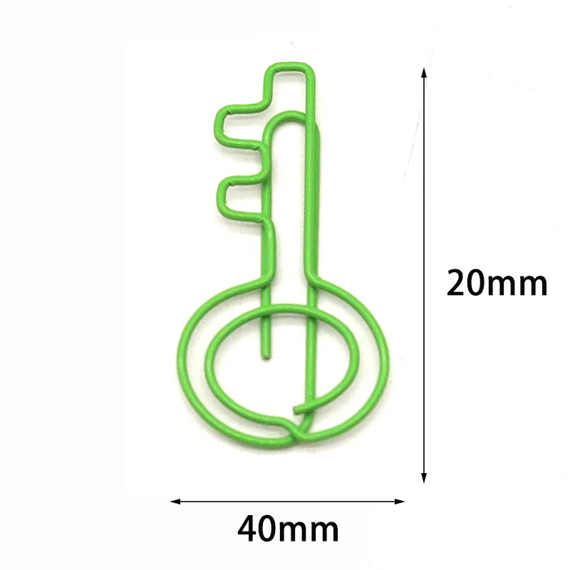 Schlüssel Form Metall Büroklammern Binder Bunte Büro Schreibwaren Zubehör Papier Material Ordner Büro Bindung Liefert