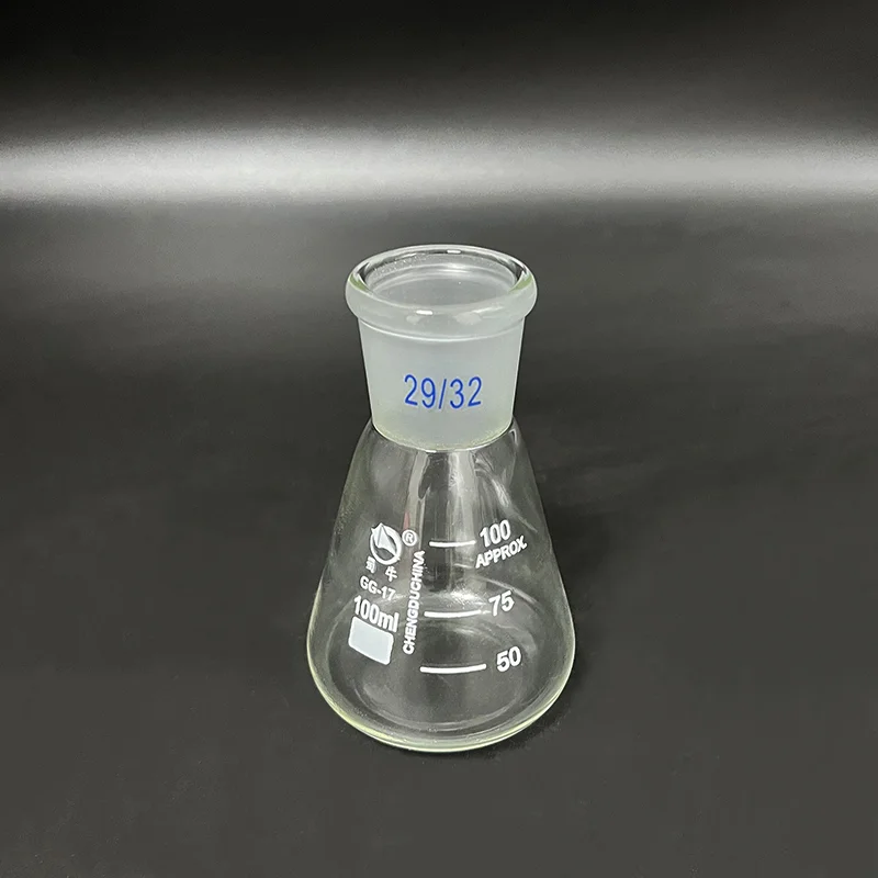 100-10000ml sklo erlenmeyerova baňka kuželové láhev, 29/32 kloub, laboratoře chemie glassware zásoby, borosilikátové sklo