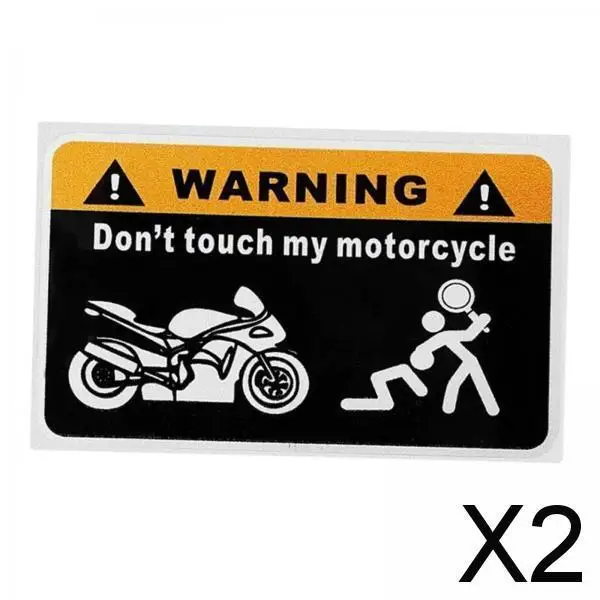 

2X Car Sticker Decal Easy to Use Durable Stylish Reflective Don't Touch My