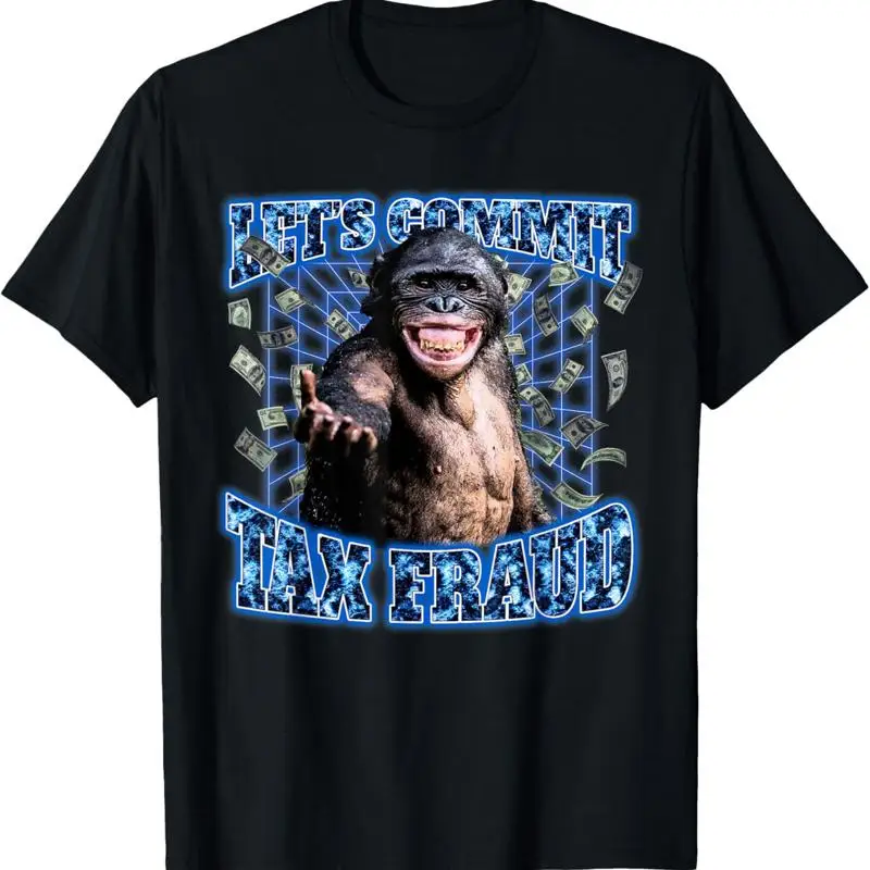 

Let'S Commit Tax Fraud Vintage Bootleg Rap 90S Monkey T Shirt