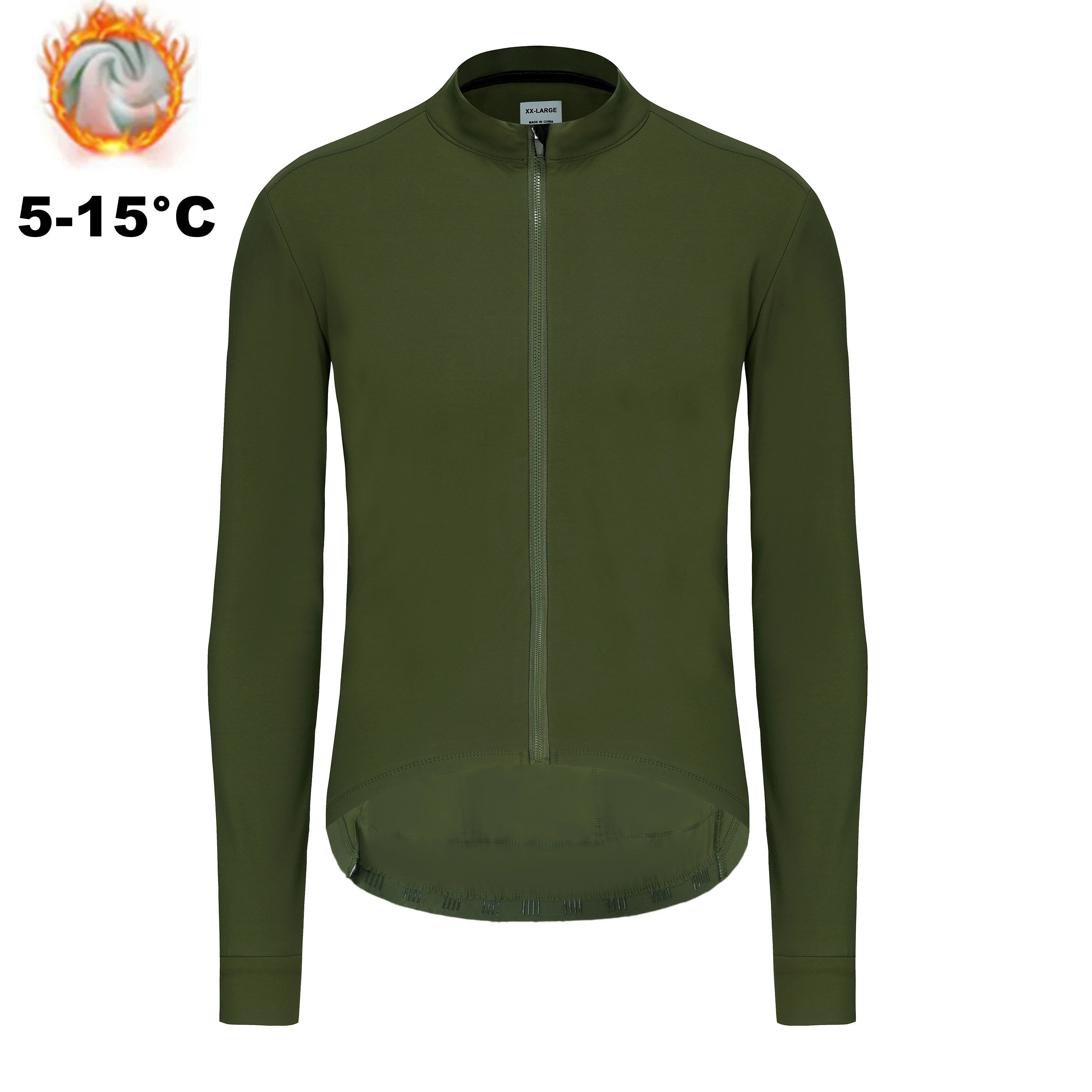 Winter Cycling Jersey Men\'s Thermal Fleece Bicycle Clothing MTB Long Sleeve Warm Tops Road Bike Jacket