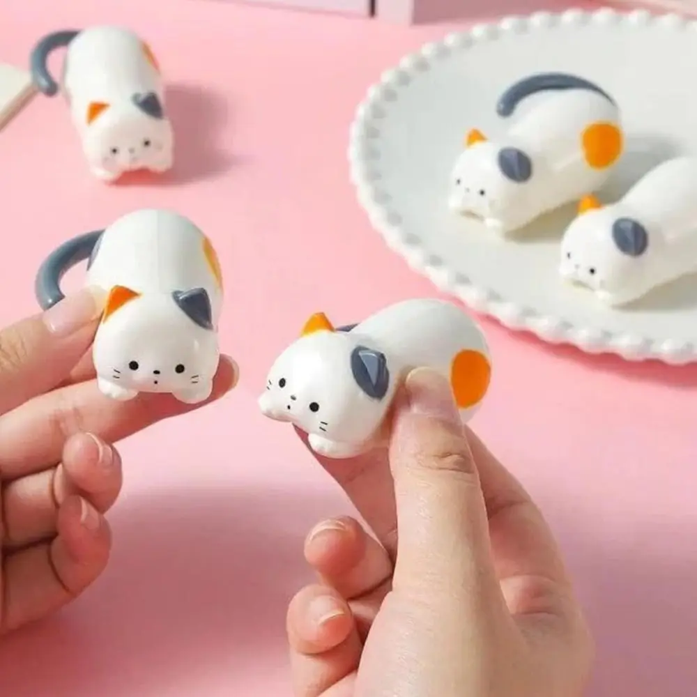 새로운 귀여운 롤링 고양이 장난감 스트레스 해소 피젯 와인드업 키튼 스트레스 해소 장난감 플라스틱 시계태엽 키튼 움직이는 장난감 홈