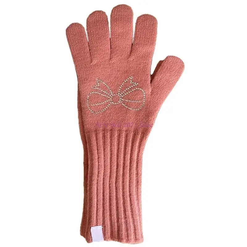 49me 1pair Dutestones Gloves Butterfly Gloves Женские стильные варежки теплые зимние перчатки для зимнего открытого мероприятия