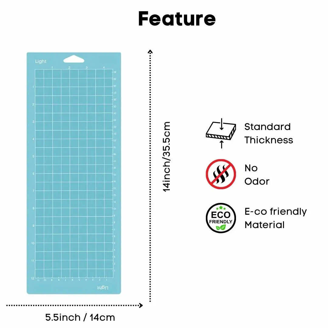 4.5X12 Cutting Mat for Cricut Joy StandardGrip LightGrip, Variety Adhesive Cut Mat for Cricut Joy Accessories Durable No Smell
