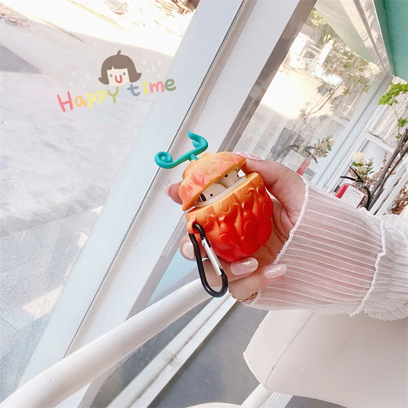 One Piece Devil Fruit For Airpods 4 Case 2024,Anime Silicone Protective Earphone Cover For Airpods Pro 2 Case/Airpods 3 2 1 Case