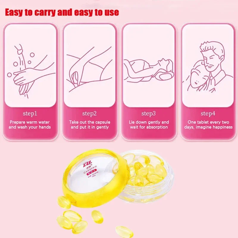 40Pcs Vaginal Tightening Capsules Women Body Private Vaginal Tighten Melts Vagina Shrinking Vaginale Narrow Gynecological Care