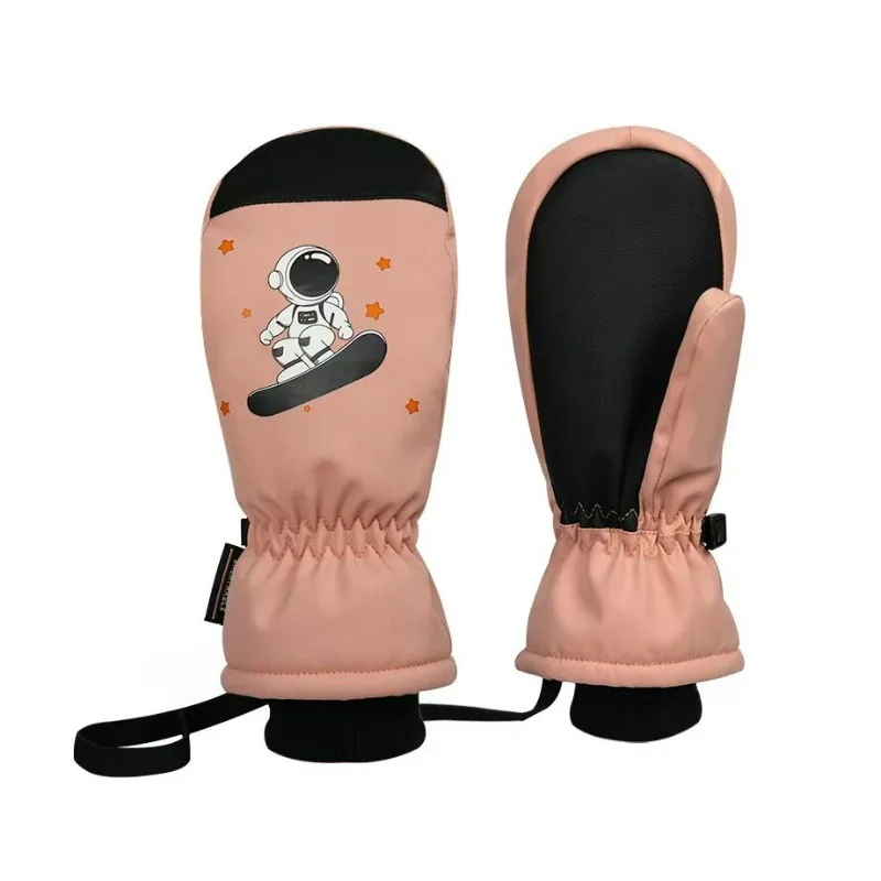 

Новые утолщенные водонепроницаемые, ветрозащитные и теплые детские лыжные перчатки для мальчиков и девочек, с утеплителем для рук