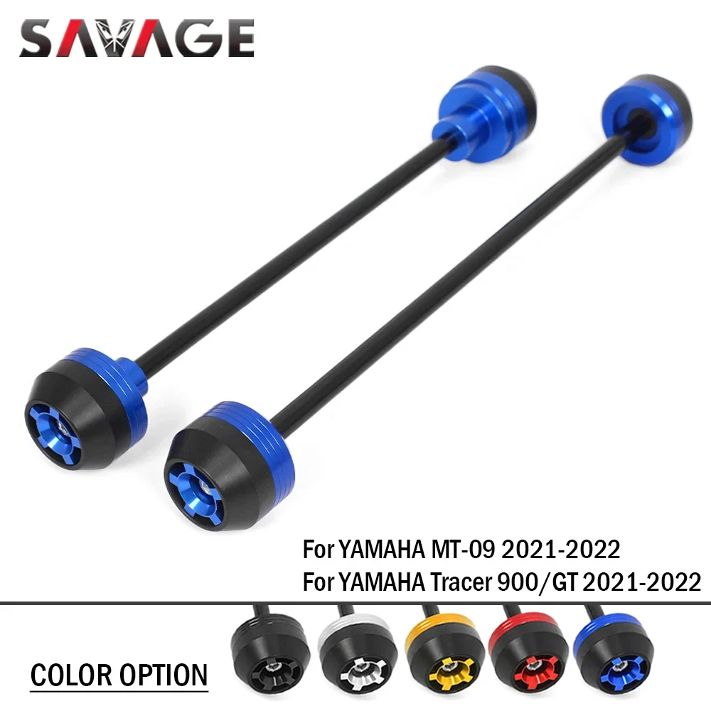 

MT09 2021 Rear Front Axle Fork Crash Sliders For YAMAHA MT 09 SP MT-09 Tracer 900/GT 2022-2024 9GT 9 Motorcycle Wheel Protector