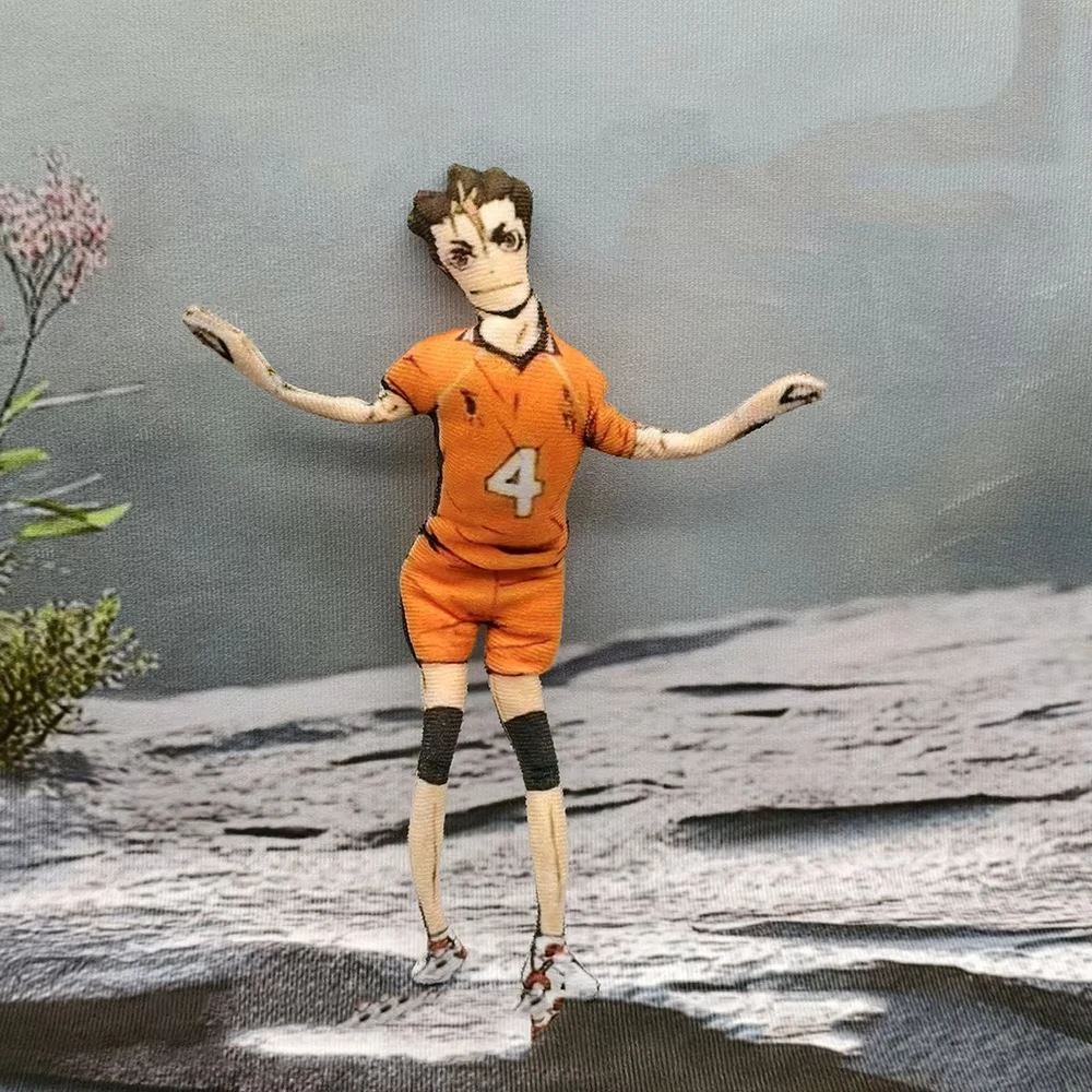 Anime Haikyuu Hinata Shoyo Kozume Kenma Cosplay Baumwolle Puppe Eisendraht Skelett Twistable Abstrakte Cartoon Figur Lustige Puppen – Detail 2