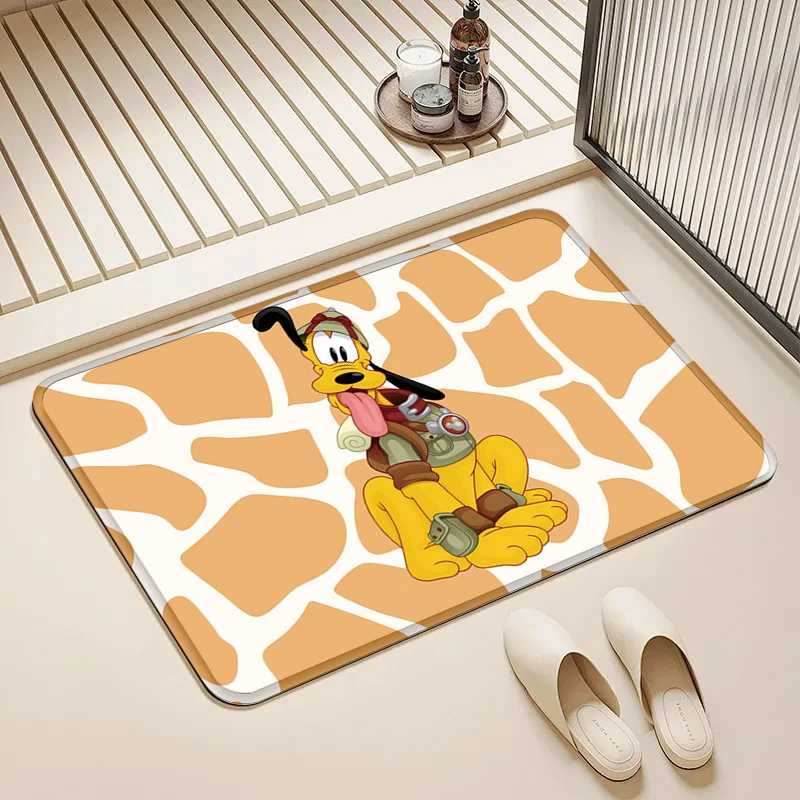 

Disney Explorer Pluto Door Mat Non-Slip Soft Floor Rug for Home Kids Room Bathroom Kitchen Decor