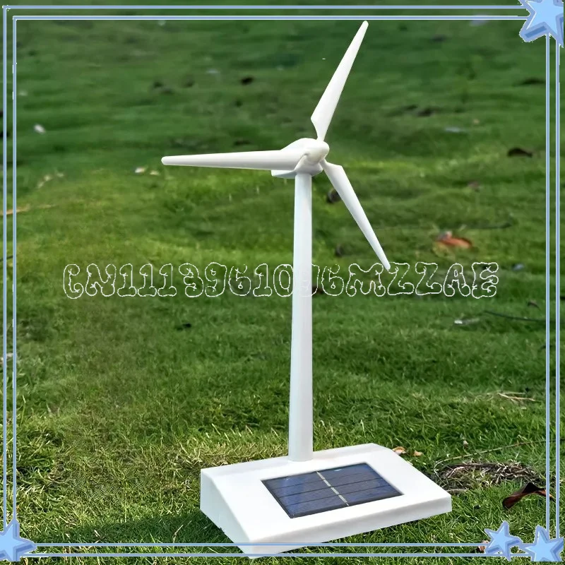 Wind Turbine Model Small Solar Windmill Toy Wind Power Model