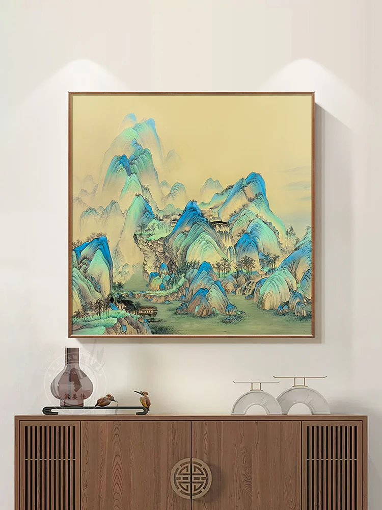 highmax Chinese Style Posters Water Color Oil Painting Abstract Mountain Canvas Wall Art Decoration Living Room Hotel Bedroom