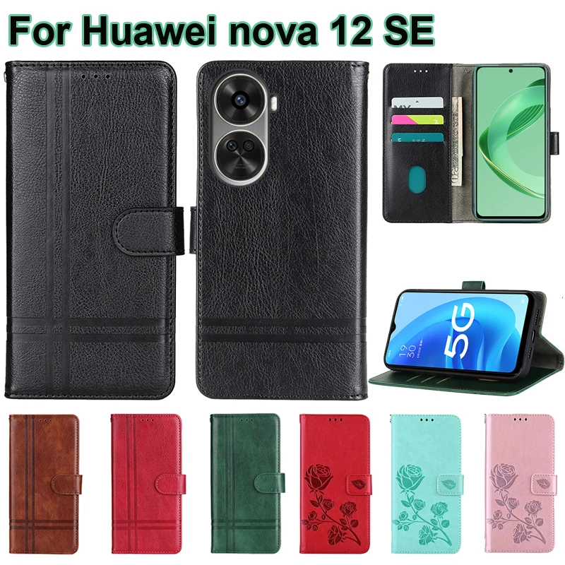 Wallet Case For Huawei nova 12 SE чехол Leather Cover For Funda Huawei nova 11 SE 10 SE 12SE BNE-LX1 BON-AL00 BNE-LX3 Phone Etui