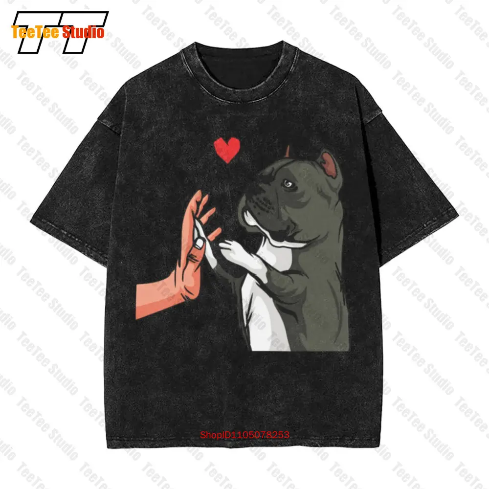

Винтажная футболка большого размера American Bully Love Dog Lovers 4QKS