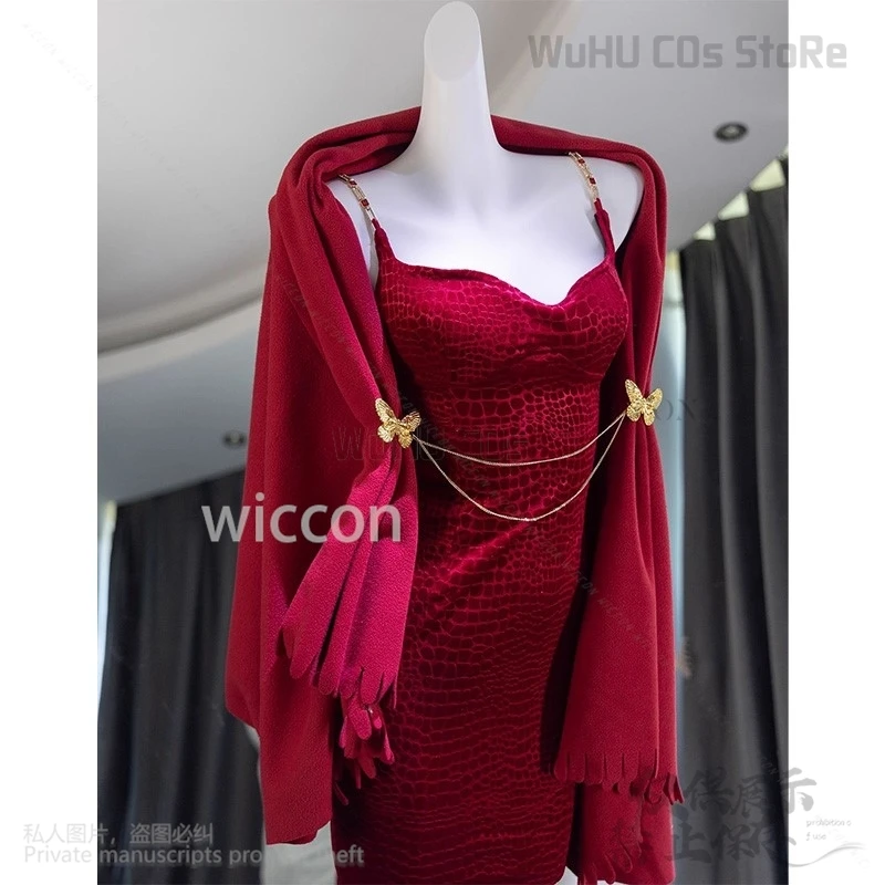 2025 Christmas Costume Evening Dresses Cosplay Anime Sexy Woman Girls For New Year Choker Pearl Props For Halloween Customized