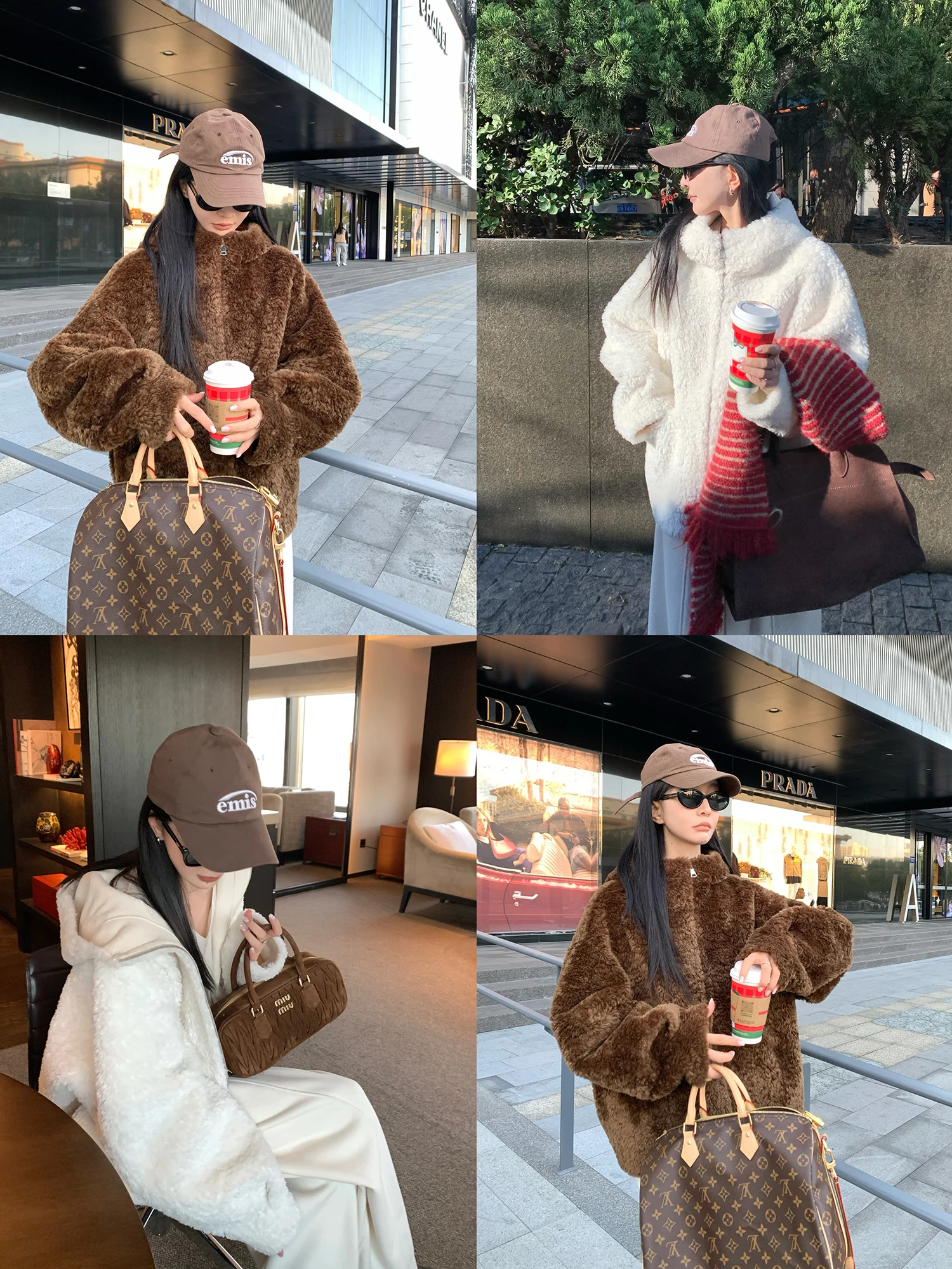 

Женская зимняя куртка средней длины с капюшоном из искусственного меха, свободного кроя, из смесовой ткани (полиэстер и шерсть), для повседневной носки