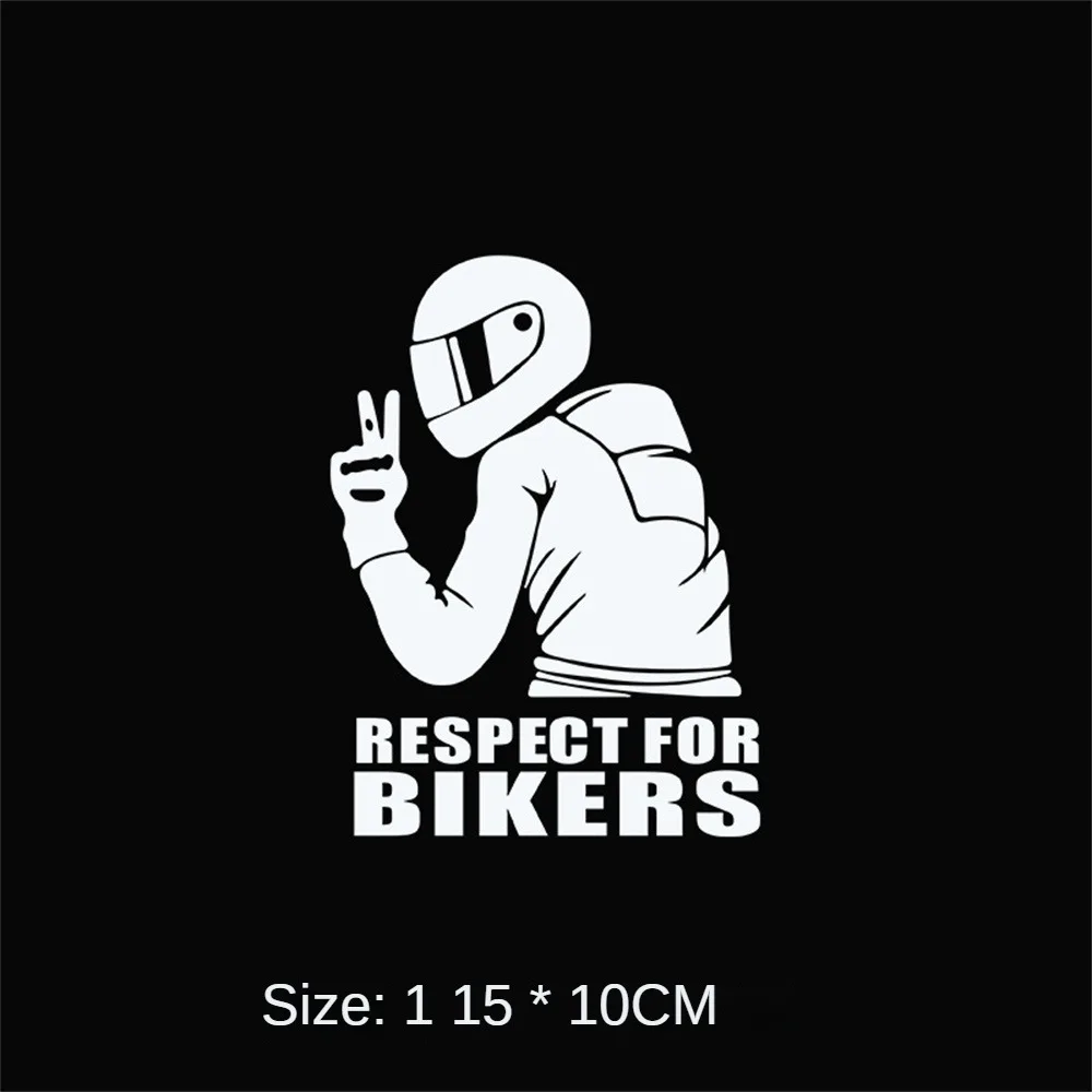 Car Sticker 3D Respect for Bikers Auto Stickers 20*13cm Funny Motorcycle Car Styling Vinyl Decals On Car