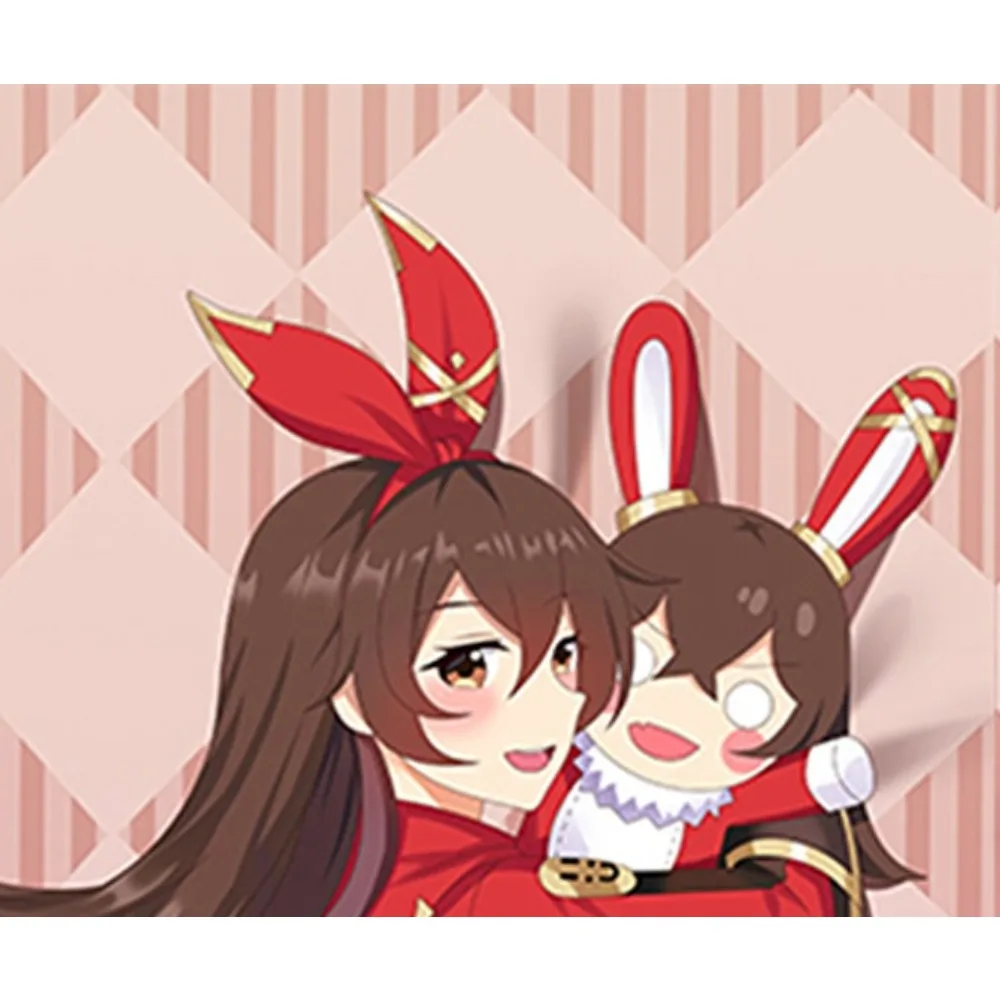 Amber Double Sided Long Body Pillow Cover, Soft Printed Anime Character Cushion Case