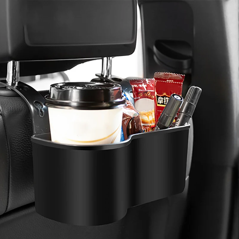 Portavasos multifuncional para asiento trasero de coche, estante colgante para almacenamiento de bebidas, estante de almacenamiento de botellas de agua Interior para coche, 1 ud.