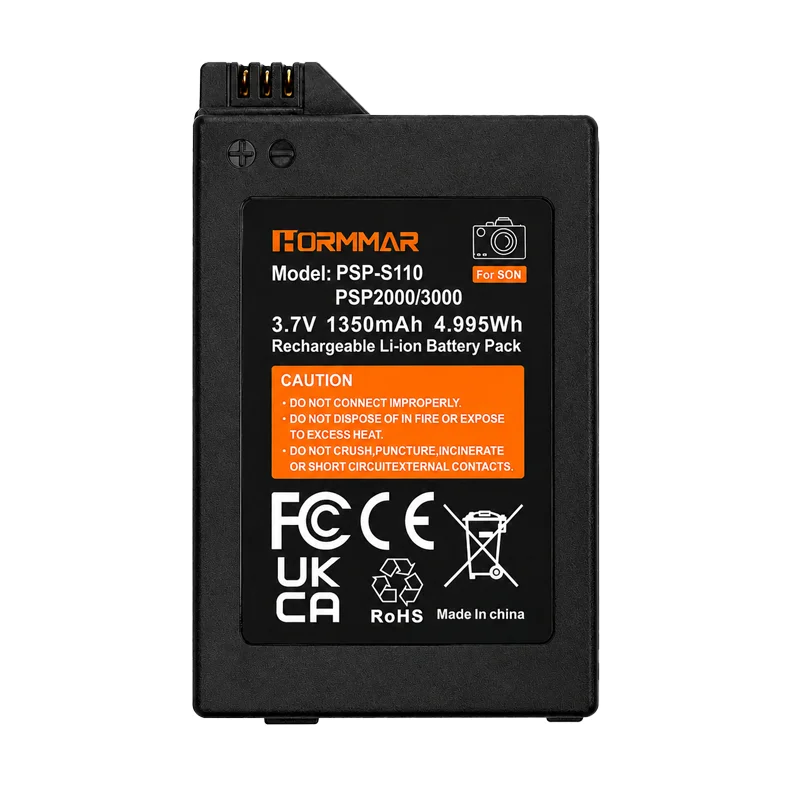 Batería de Repuesto Real de 1350mAh PSP-S110 para Sony PSP2000 PSP3000 Slim, Batería Recargable de Iones de Litio para PlayStation Portable
