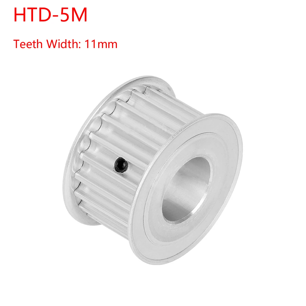 HTD-5M Timing Belt Pulley 20/22/24/25/26/28/30/32/34/36/38/40Teeth Pitch 5mm Without Step AF-type Drive Timing Pulley Width 11mm