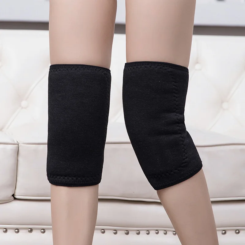Rodilleras cálidas de invierno para mujeres, calentadores de piernas para hombres mayores, rodillera para artritis de piernas frías, rodillera, Protector de rodilla de piel de conejo