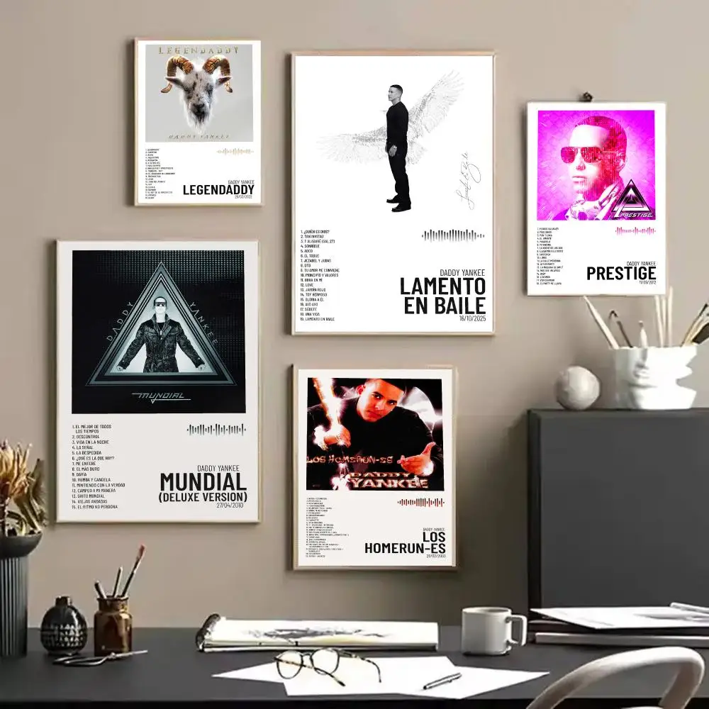 D-Daddy Y-Yankee Album Poster HD Wall Stickers Mural Self-Adhesive Decals Home Decor Bedroom & Living Room Gift Idea
