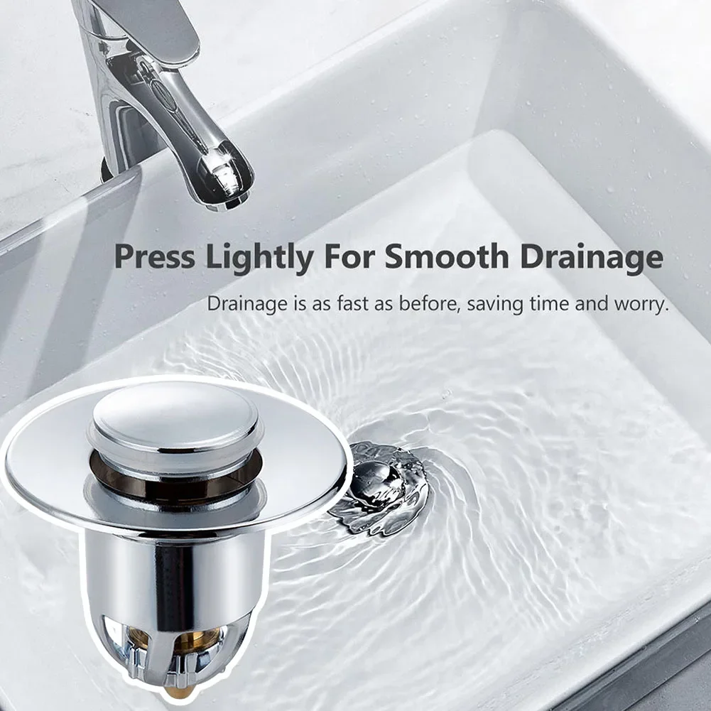 Bathroom Sink Plug Stopper Wash Basin Core Bounce Up Drain Filter Shower Sink Filter Plug Kitchen Bathtub Stopper