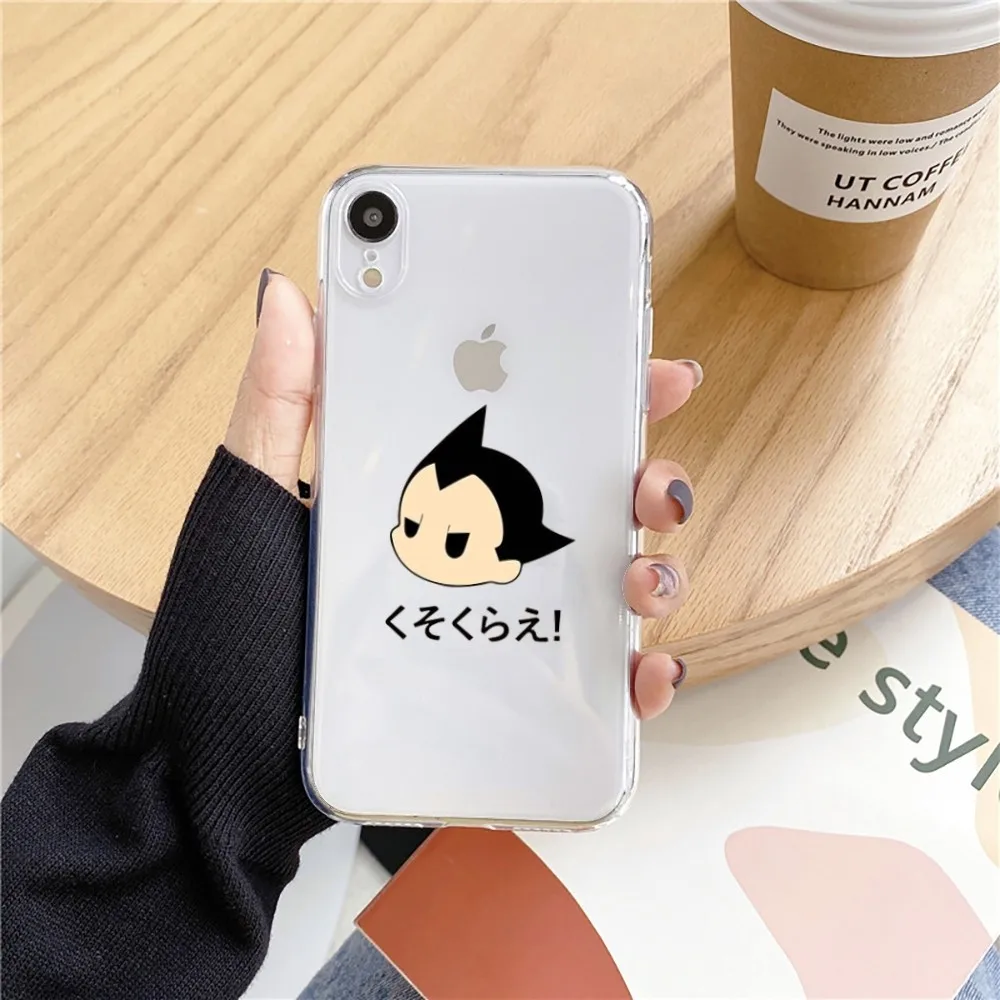 Japanese anime-Astro-Boys Phone Case For Iphone 15 11 13 14 Pro Max 7 8 Plus X Xr Xs Max Se2020 12mini Transparent Cover