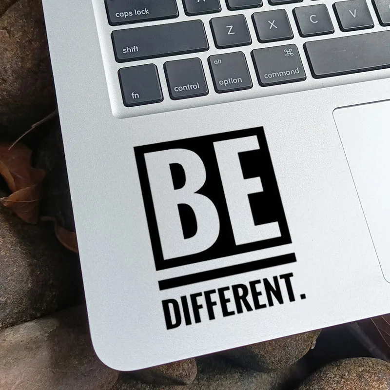 Be Diffrent Motivational Quote Vinyl Decal Laptop Sticker for Macbook Air Retina Pro 14 Mac Skin 13