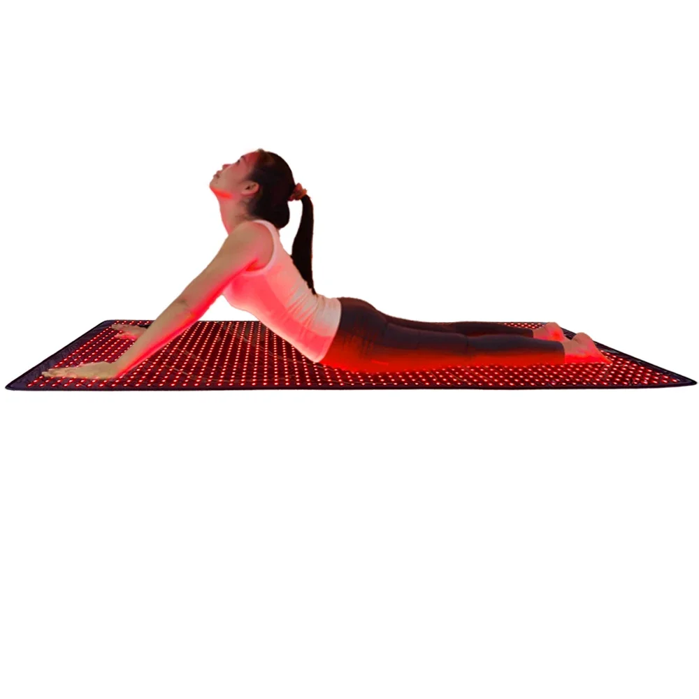 Low EMF Large Red Light Therapy Back Yoga Sauna Blanket Belt Full Body Pain Relief Home Use Heating Infrared Therapy Mat