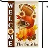 Fall Welcome Football Pumpkin Garden Flag 12×18 Inch Sunflower Yard Flag llz
