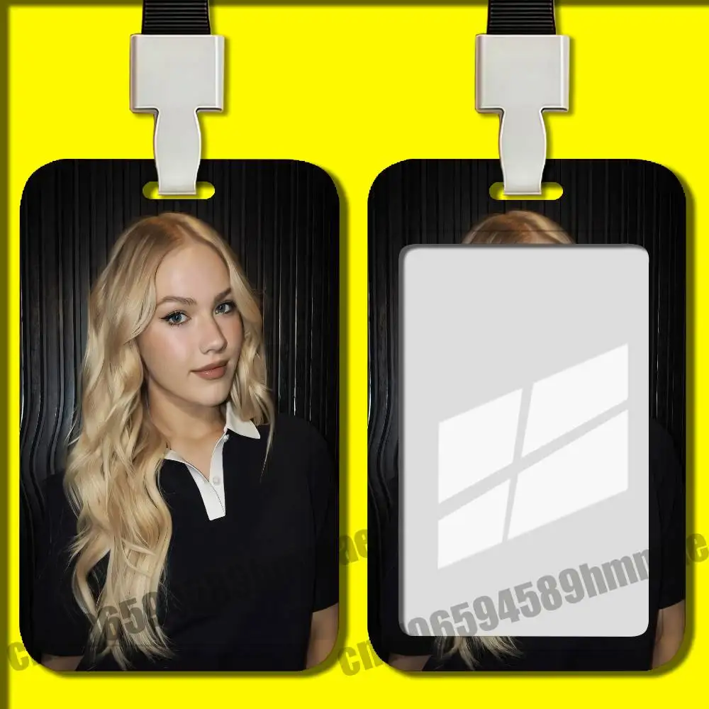 For Freya Skye Employee ID Card Holder Office Badge Work Student Bank Credit Hard Holders Case Shell