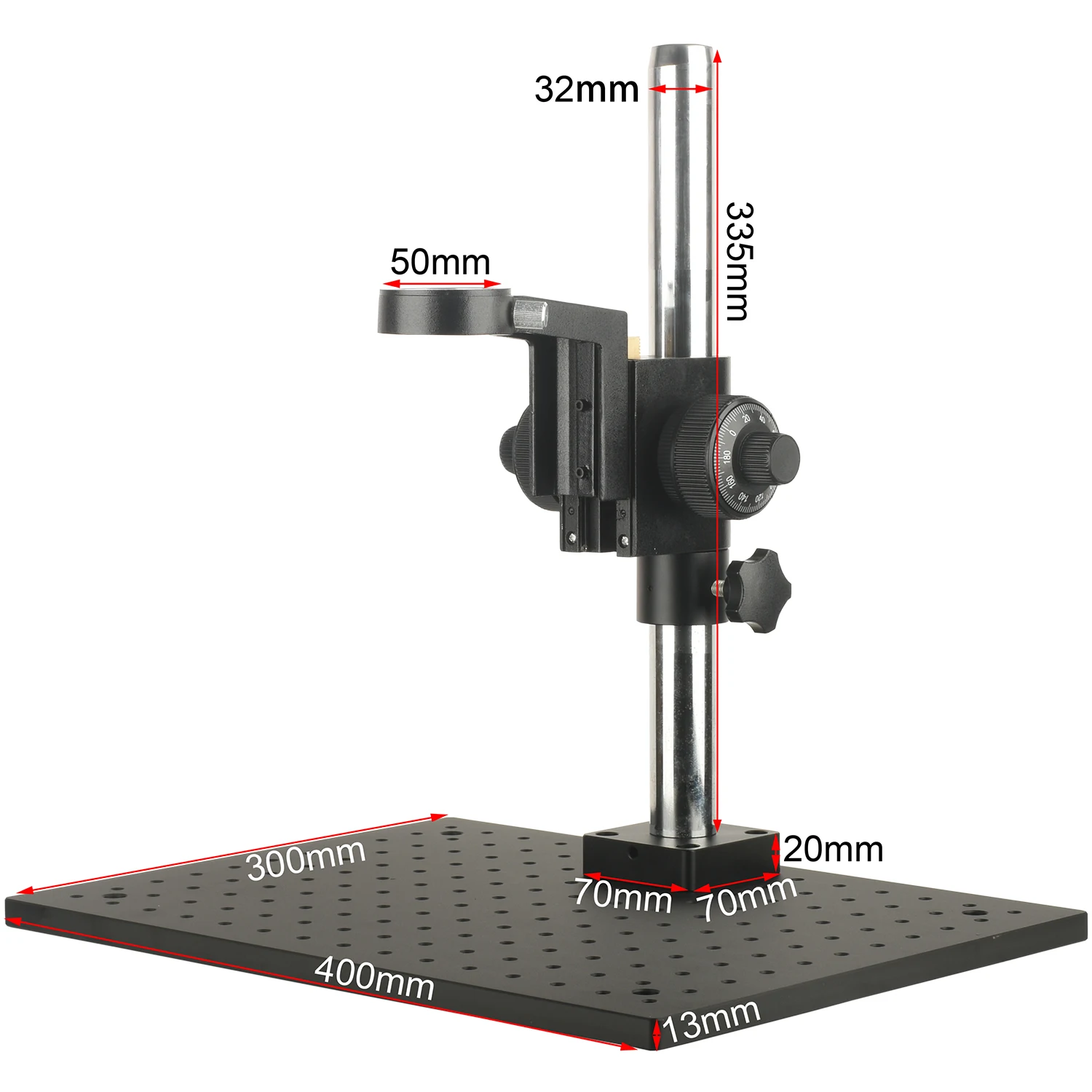 KOPPACE Microscope optical platform bracket,Lens Frame Diameter 50mm Fine Tuning Accuracy 0.002mm
