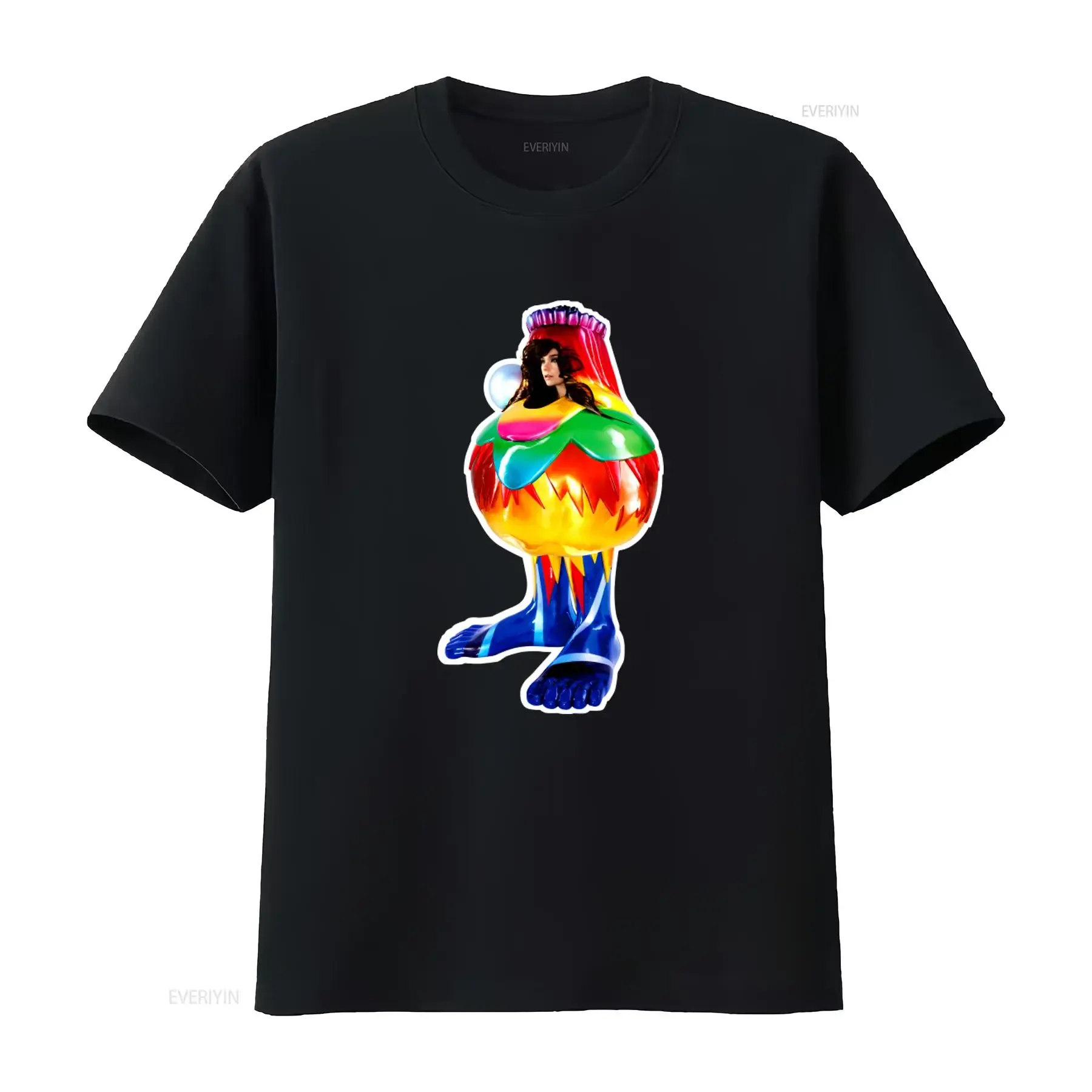 Vintage 00s Bjork Volta Promo Album T Shirt Unique Colorful Design for Fashion Lovers vintage Washed streetwear