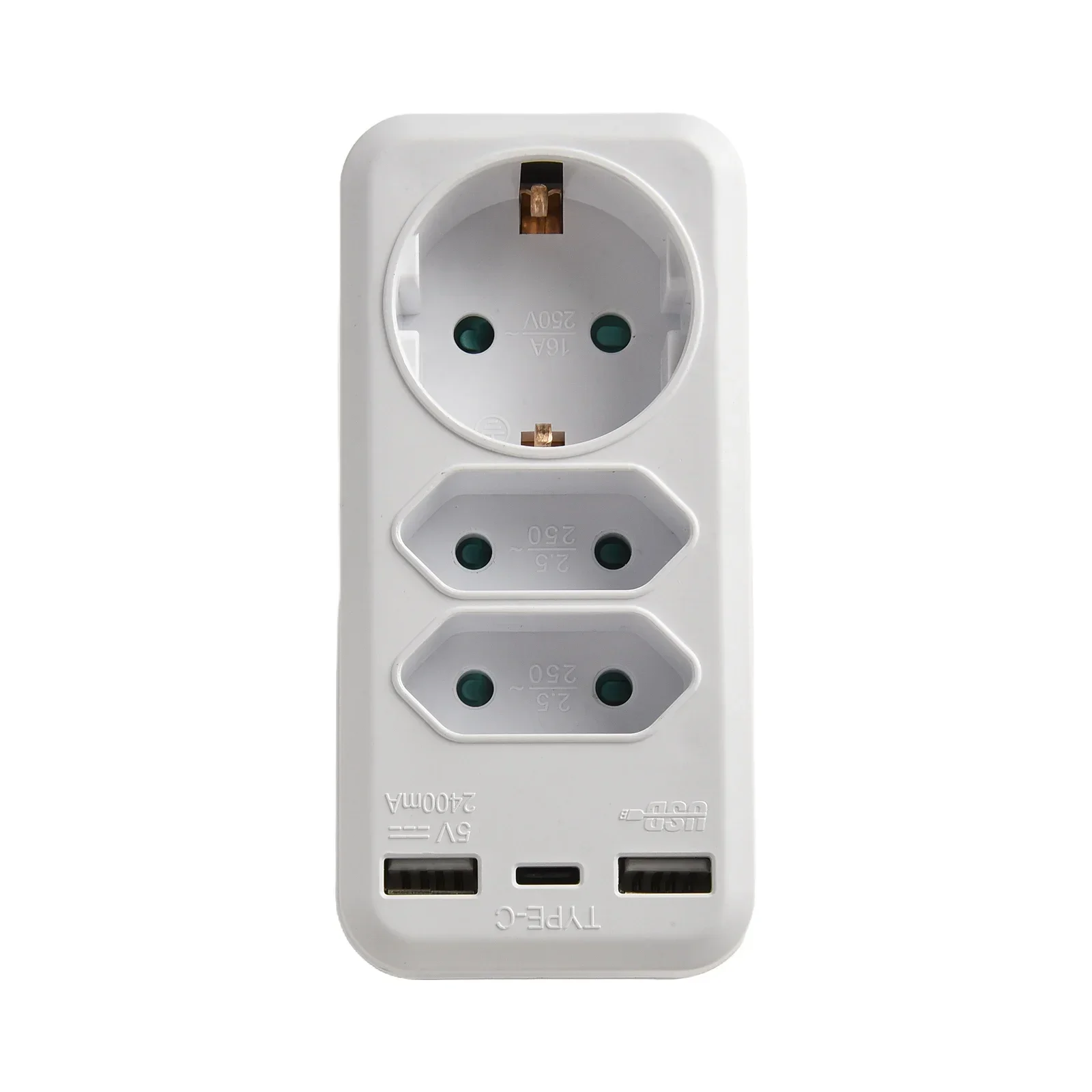 Child Safe Power Strip Adapter USB Charging Station Travel Adapter Multiple Socket Flip Cover Design Compact Size