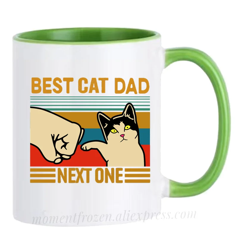 Dinosaur Cat Daddy Coffee Mugs Ceramic Tea Cups Papa Fathers Dad Gifts Coffeeware Teaware Unicorn Tableware Wine Beer Drinkware