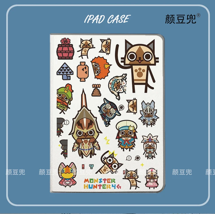 Monster Hunter Anime CAT ipad Case For iPad Air 4 5 10.9  Mini 5 6 for 2020 pro 11in IPad Air 1 2 9.7 Tablet With Pencil Holder