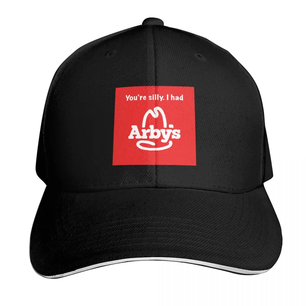 

Silly arbys Baseball Cap custom Hat New In The Hat Snapback Cap Mens Women's