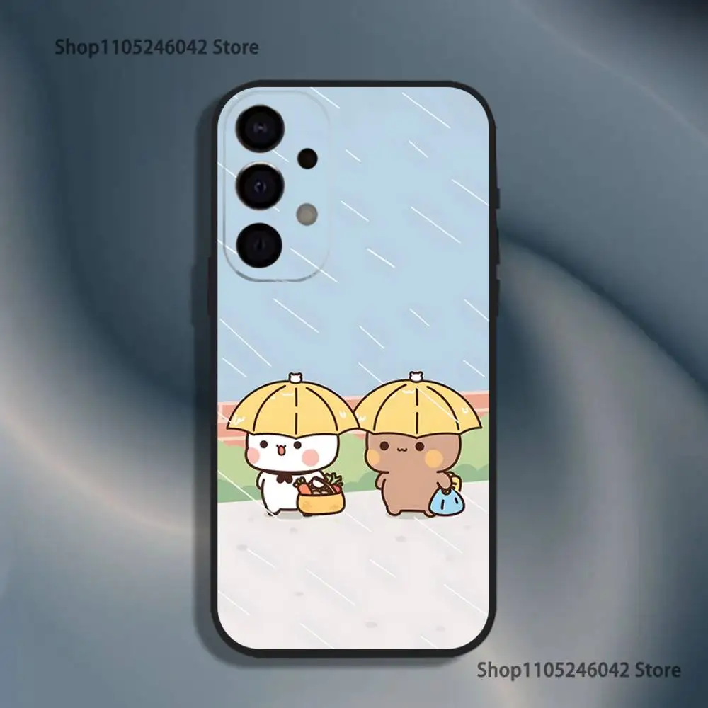 Bonito BuBu DuDu Capa Preta Capa de Telefone Para Samsung S25, S24, S21, S22, S23, S30, Ultra, S20, Plus, Fe, Lite, 5G