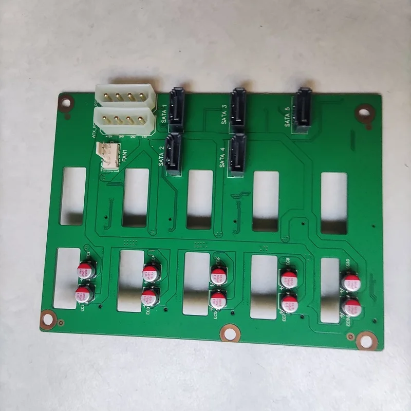 JONSBO Chassis N1 N2 Backplane SATA Connector 5 Hard Disk Interface Circuit Board Computer Hardware Accessory