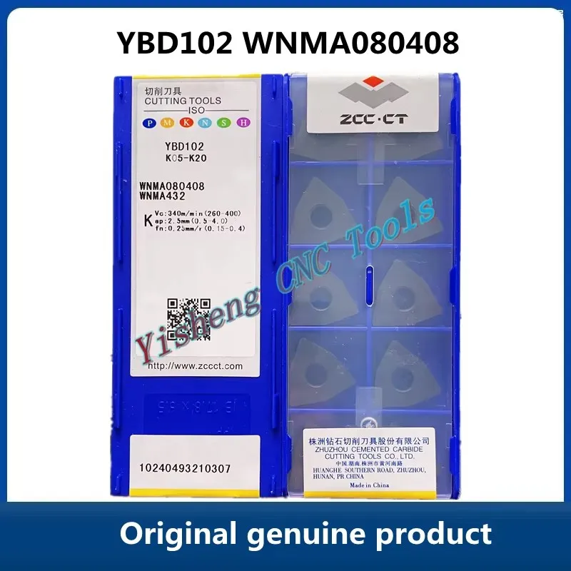 

ZCC CT WNMA 080404 WNMA080408 WNMA080412 WNMA080416 YBD052 YBD102 YBD152/152C YB7305/7315 Внешнее круглое лезвие с ЧПУ в форме персика