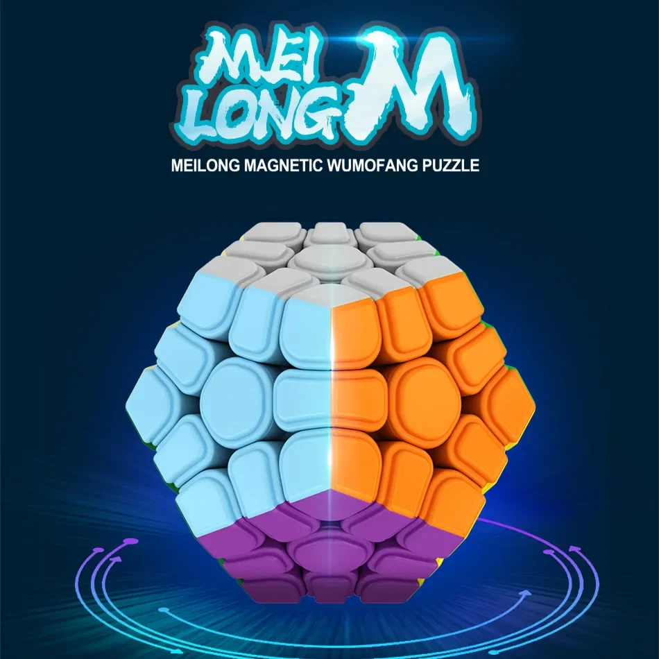 

Moyu MFJS Meilong Megaminx M 3x3 Magnetic Magic Speed Cube Stickerless Professional Fidget Toys Moyu Megaminx Cubo Magico Puzzle