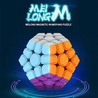 Moyu MFJS Meilong Megaminx M 3x3 Magnetic Magic Speed Cube Stickerless Professional Fidget Toys Moyu Megaminx Cubo Magico Puzzle