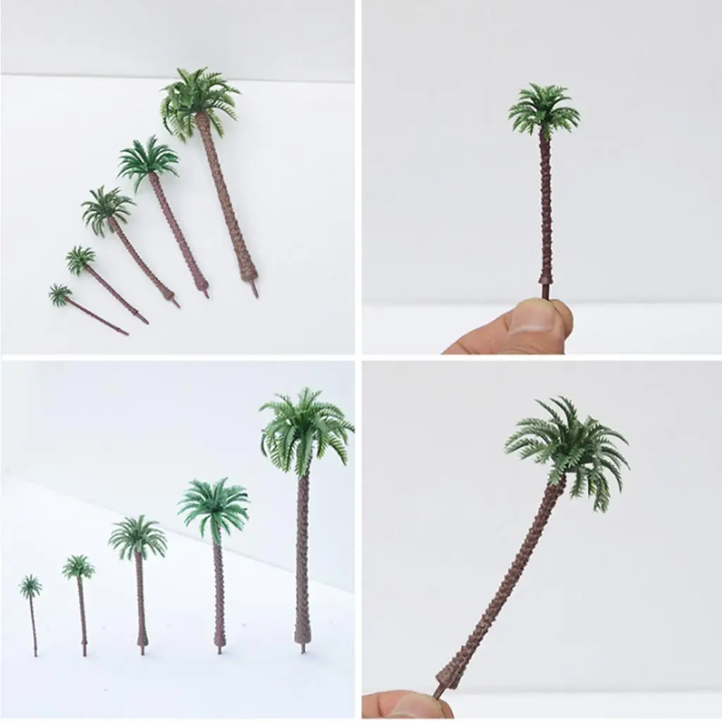 20 Model Palm Trees 5.5cm-13cm HO O N Z Gauge Layouts Railroad Garden Rainforest